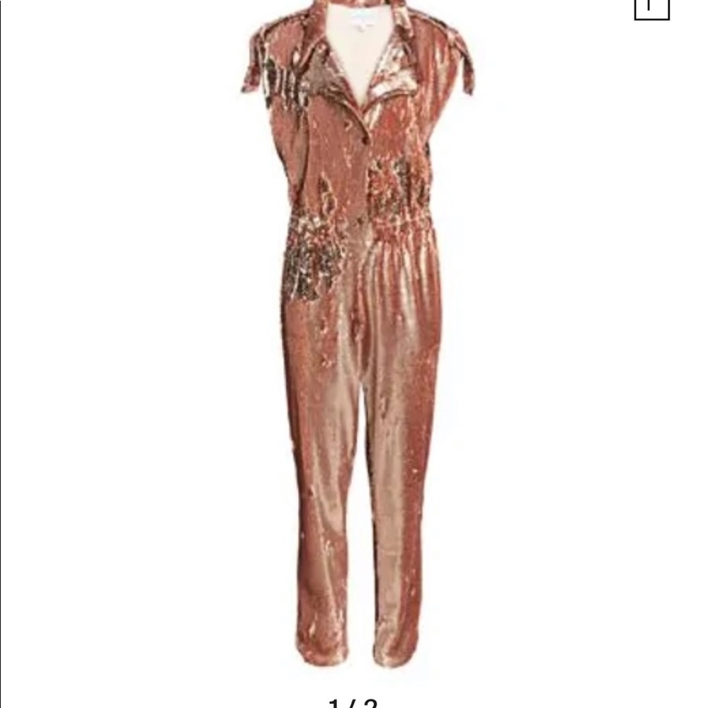 Carolina Ritzler Paola Sequin-Embellished Jumpsuit